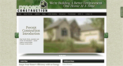 Desktop Screenshot of preceptconstruction.com