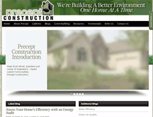 Tablet Screenshot of preceptconstruction.com